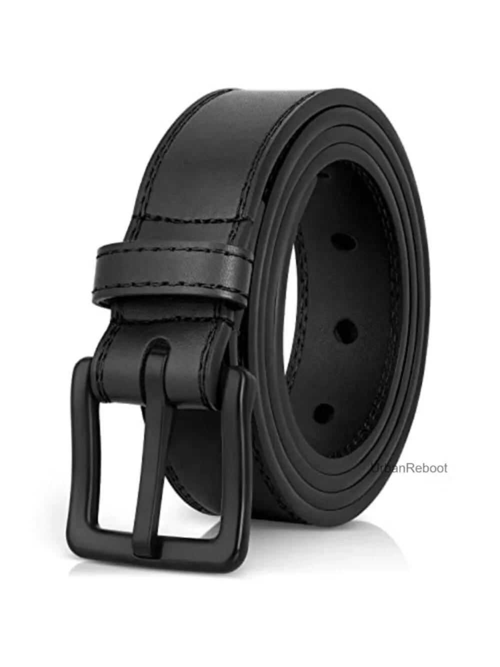 Hypoallergenic Metal Free Leather Belt, TSA Approved, Nickel Free Mens Belt